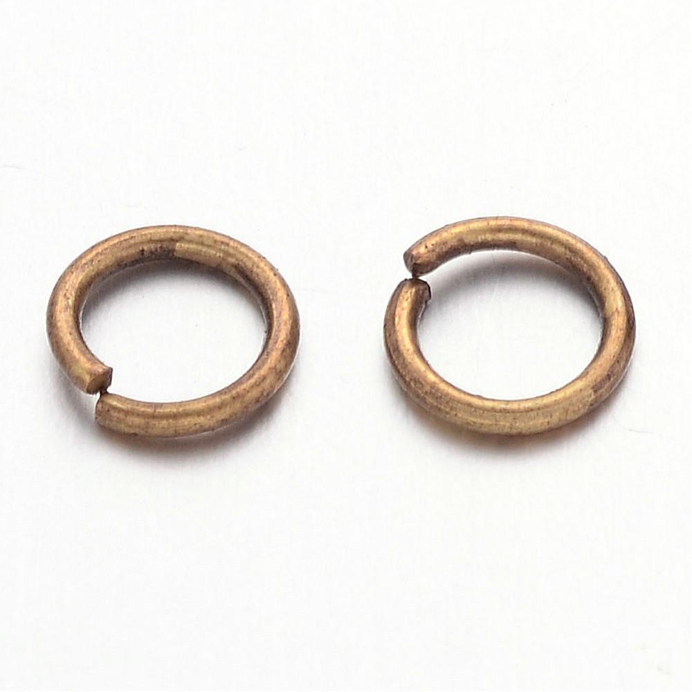 Antique Bronze Coloured Jump Ring 5 mm (3.6 mm ID) - Pack of 1000